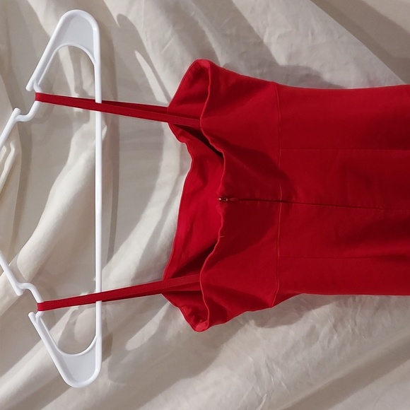 3B Made in America Little Scarlett Red Sheath Dress with Straps Size 3 - Picture 5 of 9